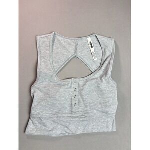 Pink Women's S Victoria's Secret Grey Athletic Bra Light Padding NWT
